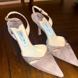 Jimmy Choo Tan Heels. Great condition and only wore to a handful of events!